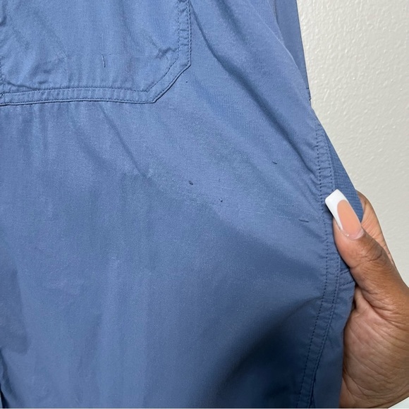 REI Coop Men Shirt XXL Blue Sahara Long-Sleeve Solid Vented Nylon Poly - Picture 8 of 15